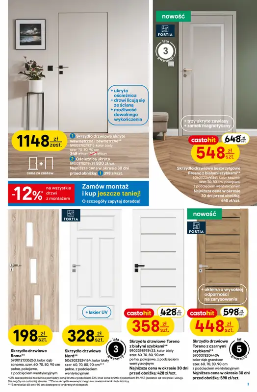 Castorama - gazetka promocyjna Gazetka od środy 30.07 do wtorku 12.08 - strona 3