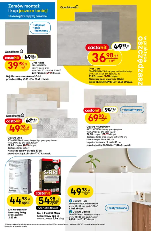 Castorama - gazetka promocyjna Gazetka od środy 30.07 do wtorku 12.08 - strona 5