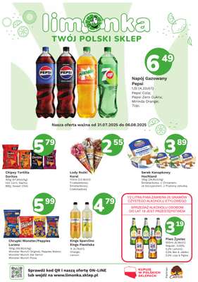 Limonka - gazetka promocyjna Gazetka od czwartku 31.07 do środy 06.08