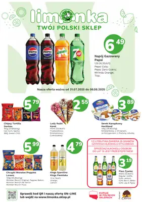 Limonka - gazetka promocyjna Gazetka od czwartku 31.07 do środy 06.08