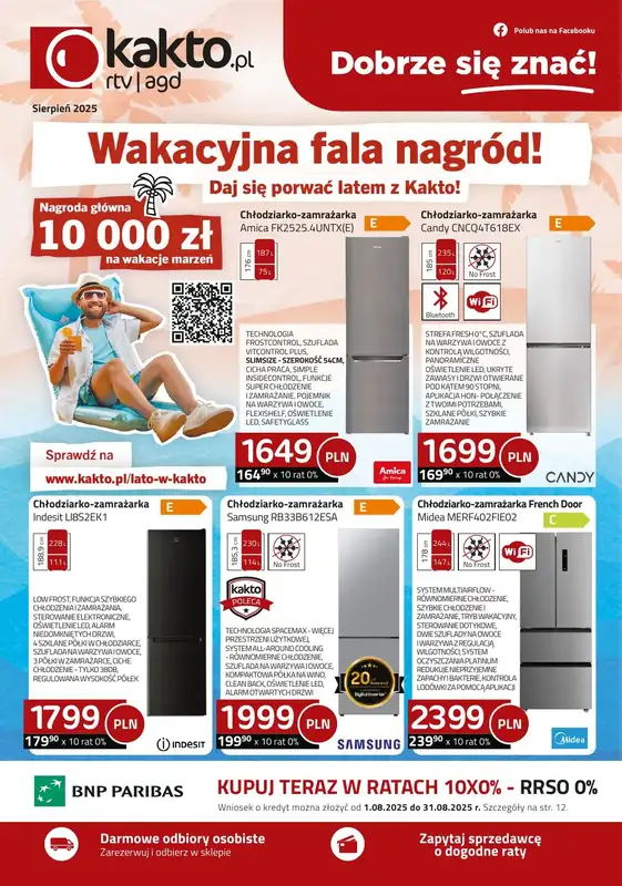 kakto.pl - gazetka promocyjna Gazetka od piątku 01.08 do niedzieli 31.08