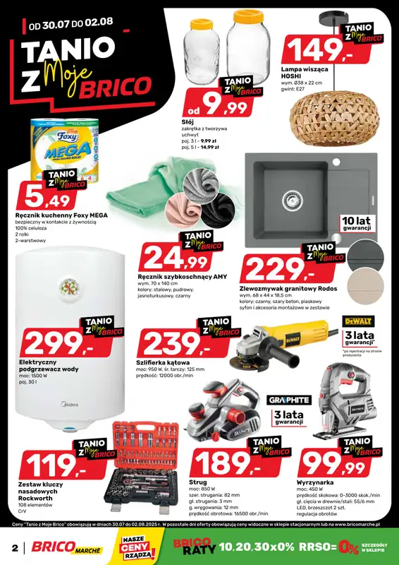 Bricomarche - gazetka promocyjna Gazetka od środy 30.07 do soboty 09.08 - strona 3