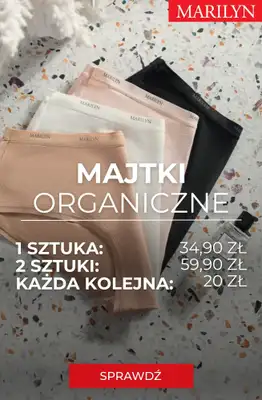 Marilyn - gazetka promocyjna Wygoda w świetnej cenie – każda kolejna para majtek taniej! od środy 30.07  Marilyn - gazetka promocyjna Wygoda w świetnej cenie – każda kolejna para majtek taniej! od środy 30.07