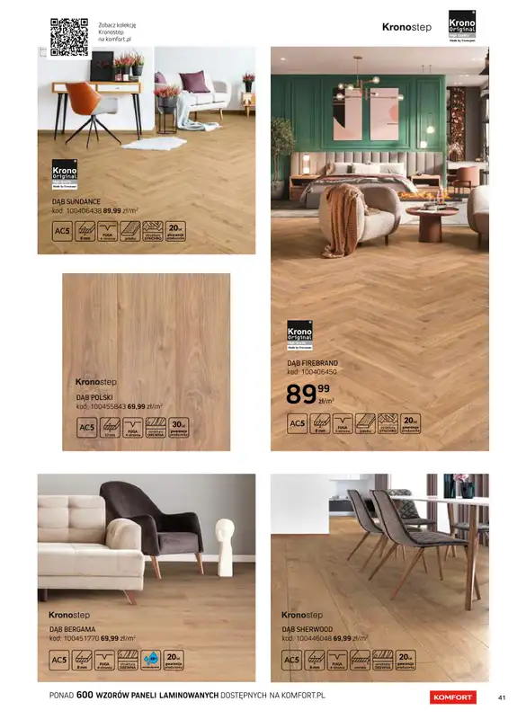 Komfort - gazetka promocyjna Katalog podłogi i drzwi 2024/2025 od poniedziałku 01.01 do środy 31.12 - strona 41