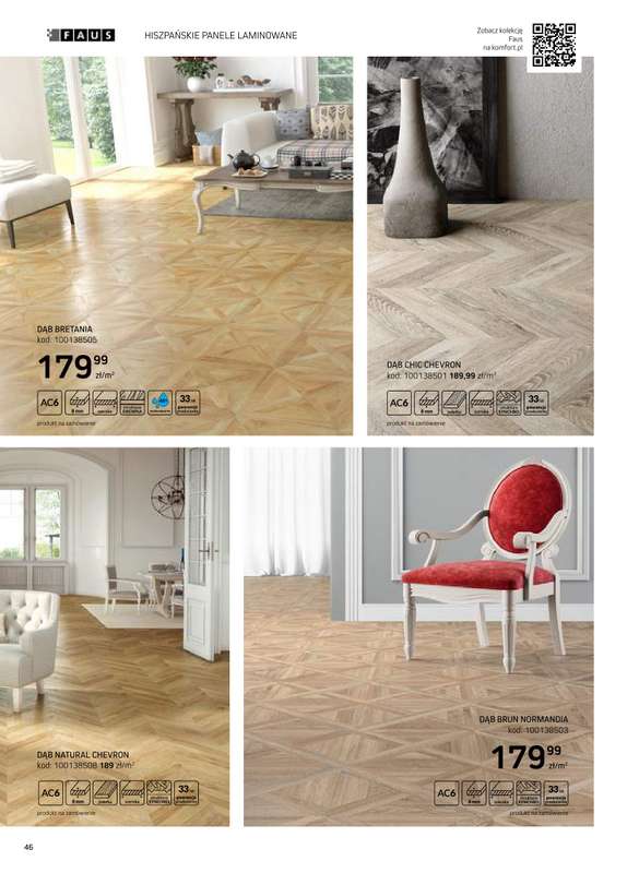 Komfort - gazetka promocyjna Katalog podłogi i drzwi 2024/2025 od poniedziałku 01.01 do środy 31.12 - strona 46
