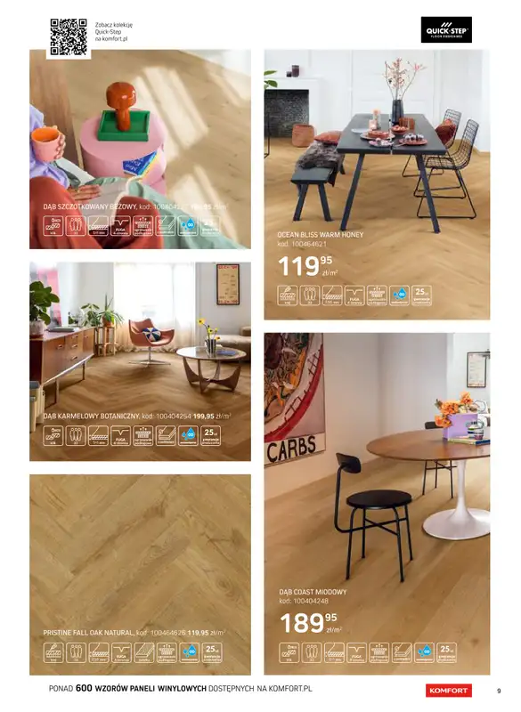 Komfort - gazetka promocyjna Katalog podłogi i drzwi 2024/2025 od poniedziałku 01.01 do środy 31.12 - strona 9