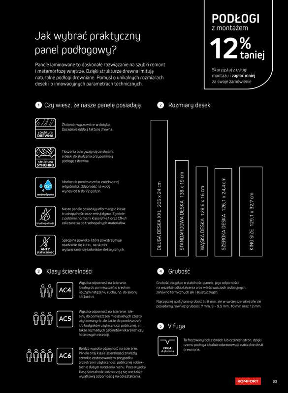 Komfort - gazetka promocyjna Katalog podłogi i drzwi 2024/2025 od poniedziałku 01.01 do środy 31.12 - strona 33