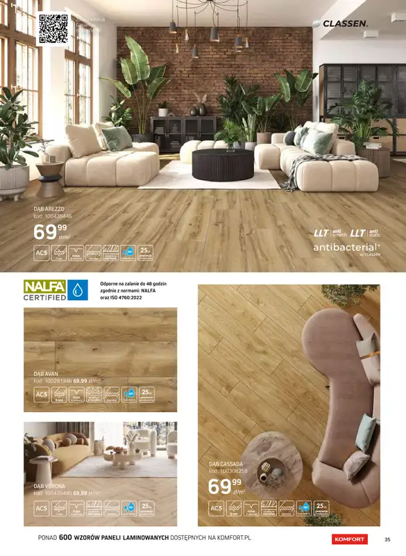 Komfort - gazetka promocyjna Katalog podłogi i drzwi 2024/2025 od poniedziałku 01.01 do środy 31.12 - strona 35