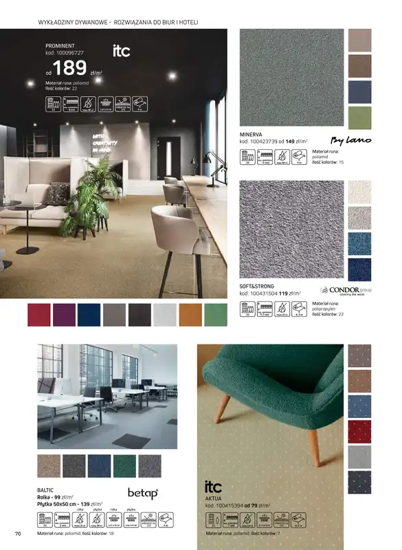 Komfort - gazetka promocyjna Katalog podłogi i drzwi 2024/2025 od poniedziałku 01.01 do środy 31.12 - strona 70