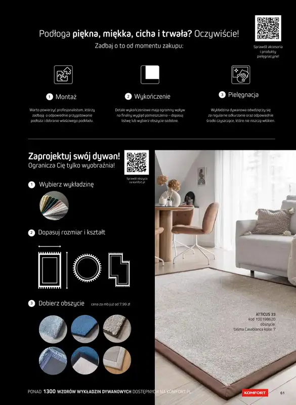 Komfort - gazetka promocyjna Katalog podłogi i drzwi 2024/2025 od poniedziałku 01.01 do środy 31.12 - strona 61