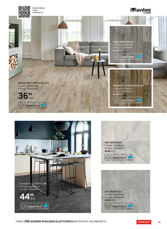 Komfort - gazetka promocyjna Katalog podłogi i drzwi 2024/2025 od poniedziałku 01.01 do środy 31.12 - strona 55