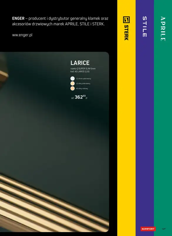 Komfort - gazetka promocyjna Katalog podłogi i drzwi 2024/2025 od poniedziałku 01.01 do środy 31.12 - strona 127