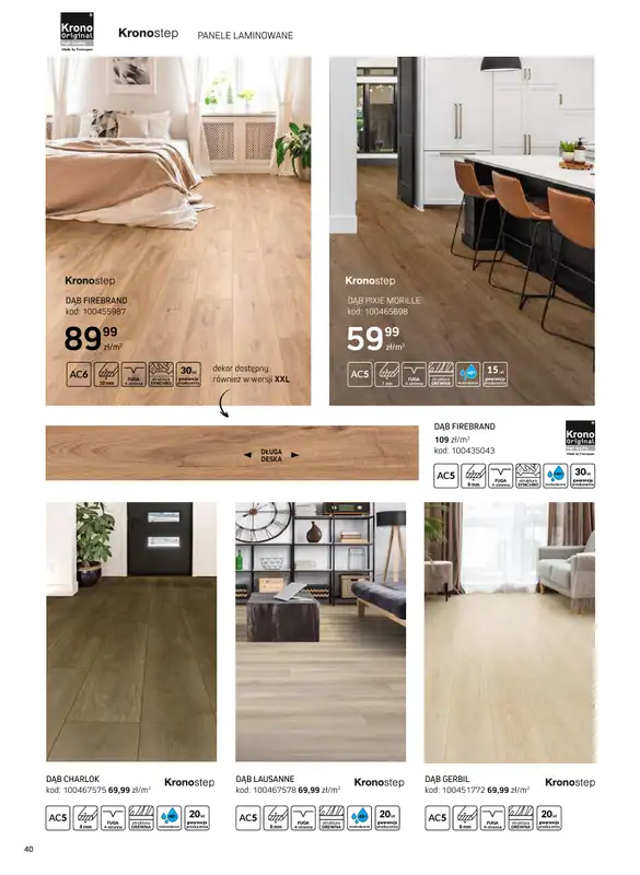 Komfort - gazetka promocyjna Katalog podłogi i drzwi 2024/2025 od poniedziałku 01.01 do środy 31.12 - strona 40