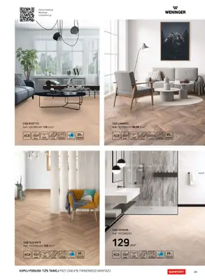 Komfort - gazetka promocyjna Katalog podłogi i drzwi 2024/2025 od poniedziałku 01.01 do środy 31.12 - strona 43 Komfort - gazetka promocyjna Katalog podłogi i drzwi 2024/2025 od poniedziałku 01.01 do środy 31.12 - strona 43