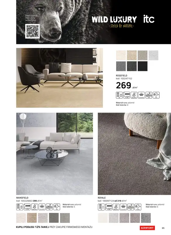 Komfort - gazetka promocyjna Katalog podłogi i drzwi 2024/2025 od poniedziałku 01.01 do środy 31.12 - strona 65