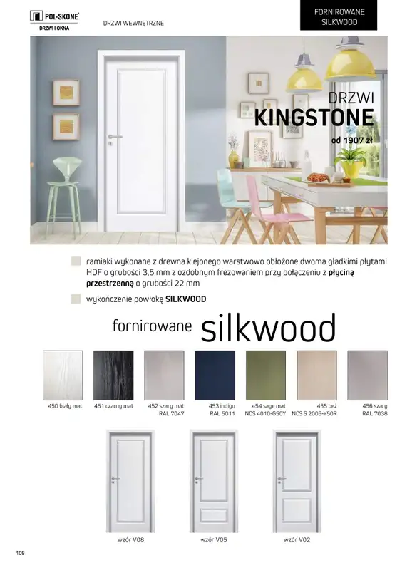 Komfort - gazetka promocyjna Katalog podłogi i drzwi 2024/2025 od poniedziałku 01.01 do środy 31.12 - strona 108