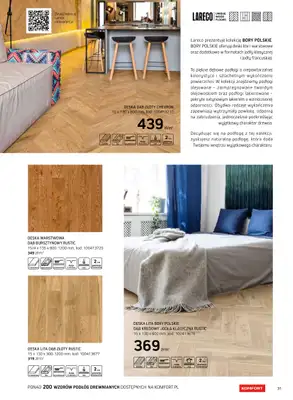 Komfort - gazetka promocyjna Katalog podłogi i drzwi 2024/2025 od poniedziałku 01.01 do środy 31.12 - strona 31 Komfort - gazetka promocyjna Katalog podłogi i drzwi 2024/2025 od poniedziałku 01.01 do środy 31.12 - strona 31