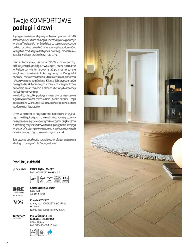 Komfort - gazetka promocyjna Katalog podłogi i drzwi 2024/2025   - strona 2