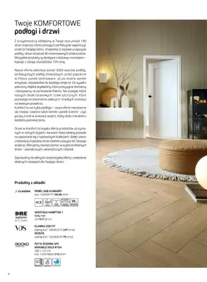 Komfort - gazetka promocyjna Katalog podłogi i drzwi 2024/2025 od poniedziałku 01.01 do środy 31.12 - strona 2 Komfort - gazetka promocyjna Katalog podłogi i drzwi 2024/2025 od poniedziałku 01.01 do środy 31.12 - strona 2