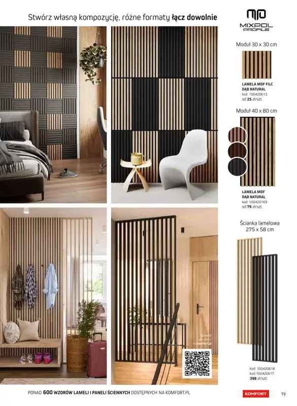 Komfort - gazetka promocyjna Katalog podłogi i drzwi 2024/2025 od poniedziałku 01.01 do środy 31.12 - strona 73