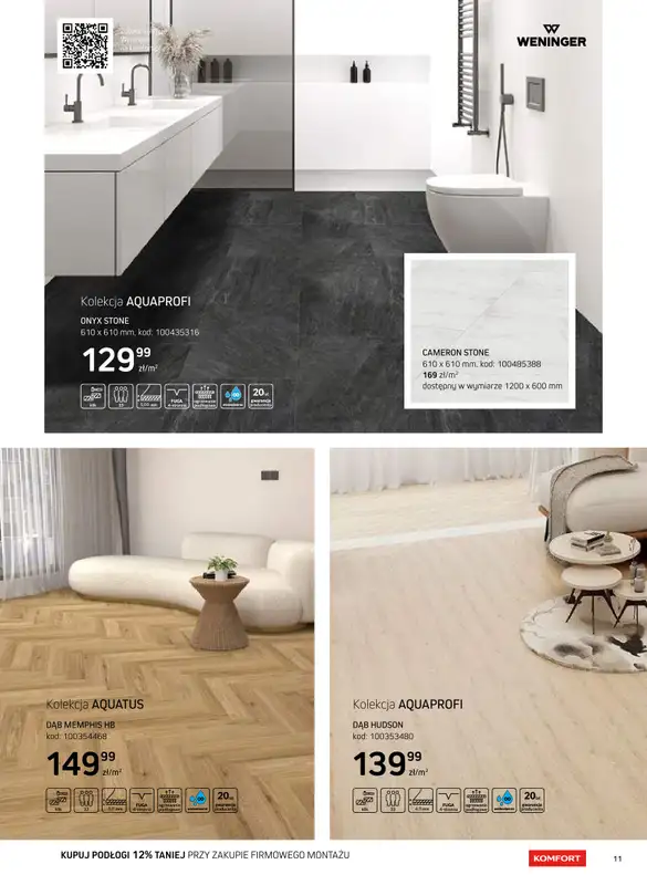 Komfort - gazetka promocyjna Katalog podłogi i drzwi 2024/2025 od poniedziałku 01.01 do środy 31.12 - strona 11