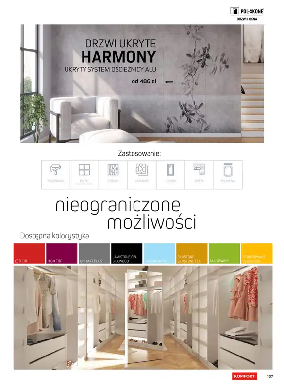 Komfort - gazetka promocyjna Katalog podłogi i drzwi 2024/2025 od poniedziałku 01.01 do środy 31.12 - strona 107