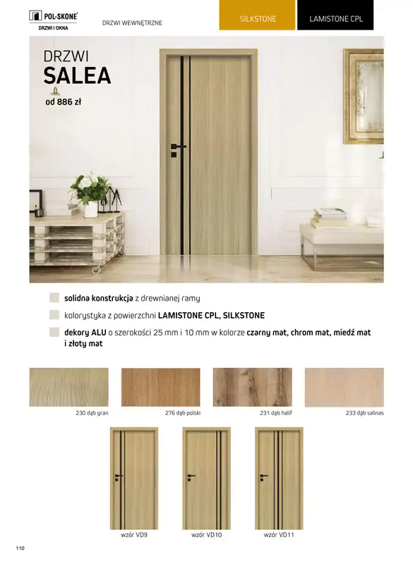 Komfort - gazetka promocyjna Katalog podłogi i drzwi 2024/2025 od poniedziałku 01.01 do środy 31.12 - strona 110