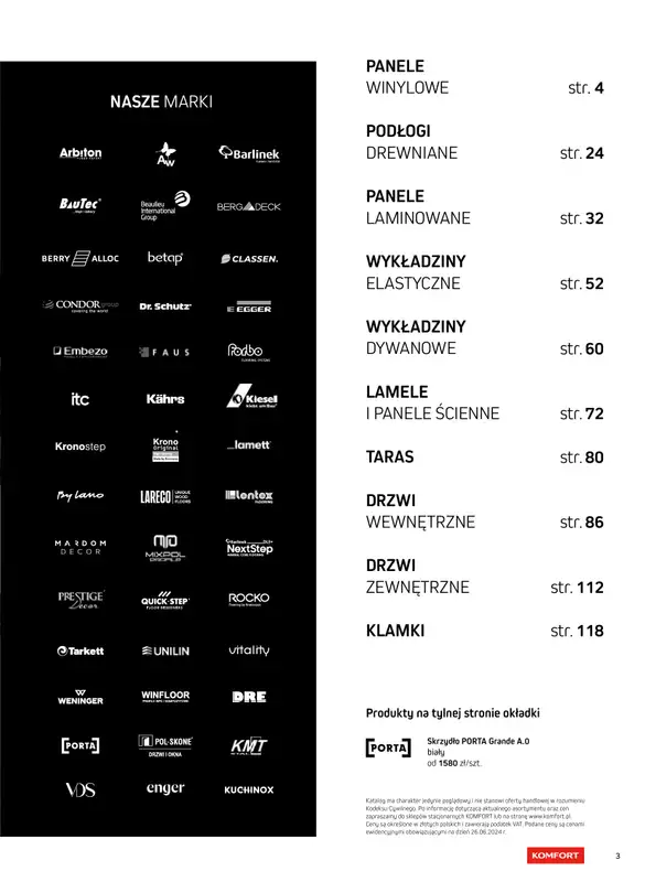 Komfort - gazetka promocyjna Katalog podłogi i drzwi 2024/2025   - strona 3