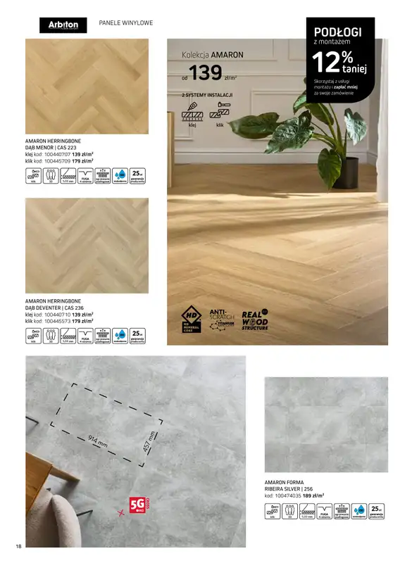 Komfort - gazetka promocyjna Katalog podłogi i drzwi 2024/2025 od poniedziałku 01.01 do środy 31.12 - strona 18