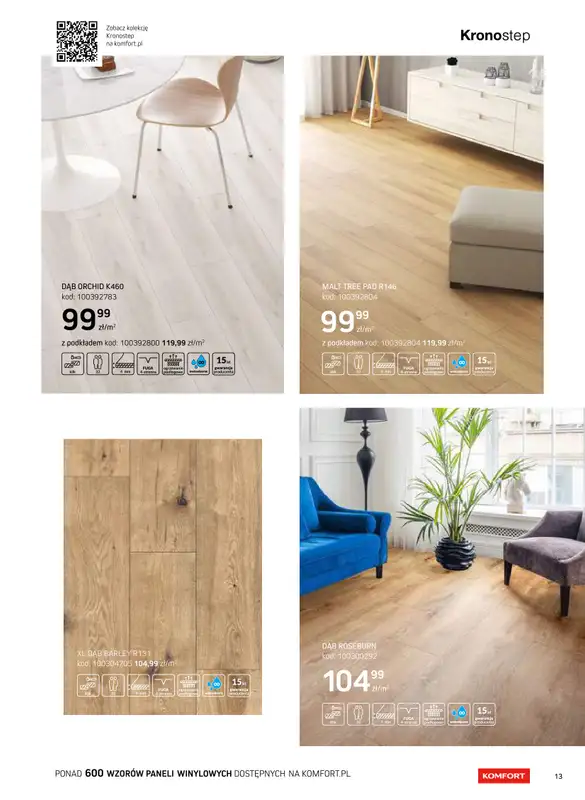 Komfort - gazetka promocyjna Katalog podłogi i drzwi 2024/2025 od poniedziałku 01.01 do środy 31.12 - strona 13
