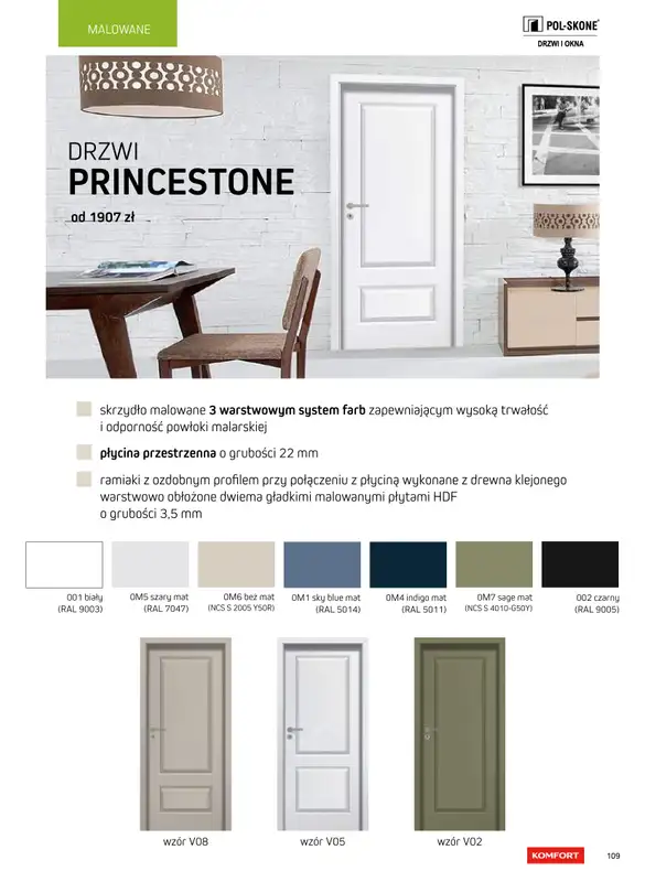 Komfort - gazetka promocyjna Katalog podłogi i drzwi 2024/2025 od poniedziałku 01.01 do środy 31.12 - strona 109
