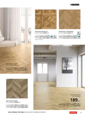 Komfort - gazetka promocyjna Katalog podłogi i drzwi 2024/2025 od poniedziałku 01.01 do środy 31.12 - strona 47 Komfort - gazetka promocyjna Katalog podłogi i drzwi 2024/2025 od poniedziałku 01.01 do środy 31.12 - strona 47