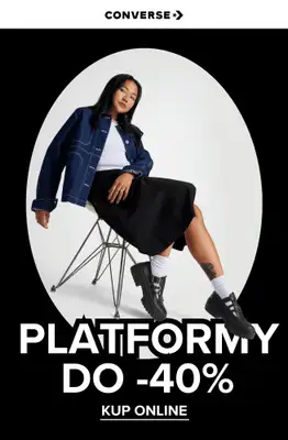 Converse - gazetka promocyjna Platformy do -40% od środy 30.07 