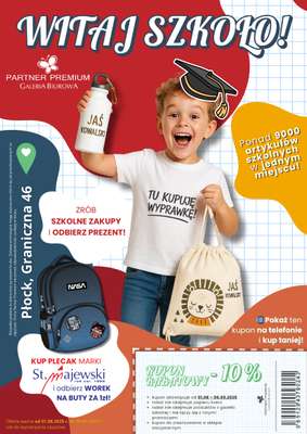 Partner Premium - gazetka promocyjna Back to School - Wyprawka Szkolna od piątku 01.08 do soboty 06.09