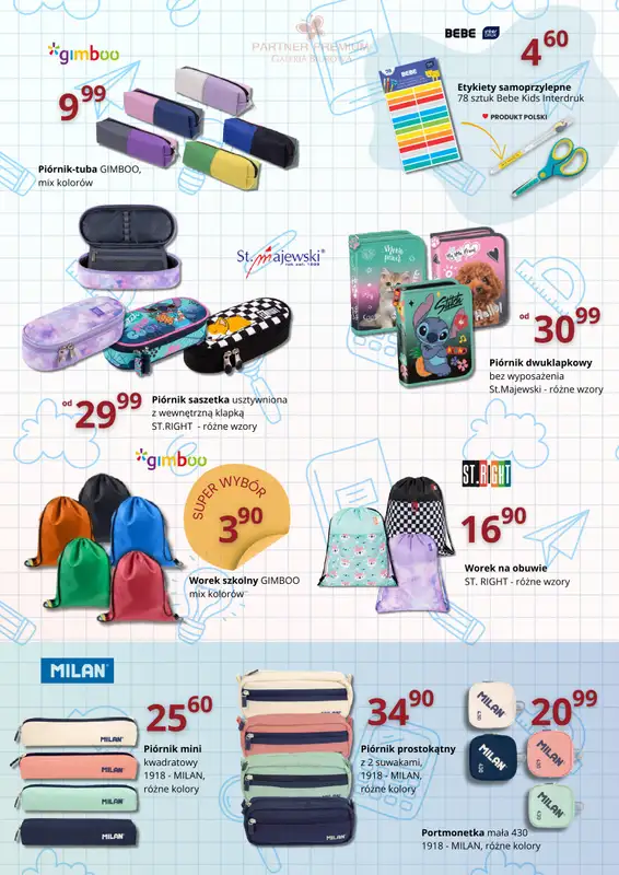 Partner Premium - gazetka promocyjna Back to School - Wyprawka Szkolna od piątku 01.08 do soboty 06.09 - strona 3