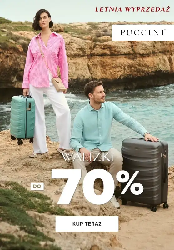 Puccini - gazetka promocyjna Walizki do -70% od czwartku 31.07 do czwartku 07.08