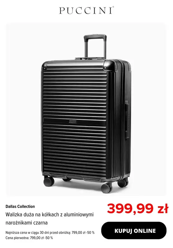 Puccini - gazetka promocyjna Walizki do -70% od czwartku 31.07 do czwartku 07.08 - strona 3