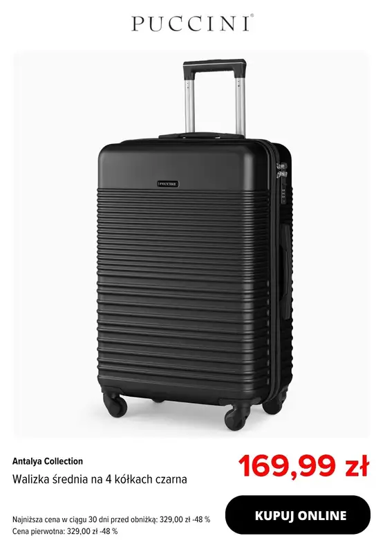 Puccini - gazetka promocyjna Walizki do -70% od czwartku 31.07 do czwartku 07.08 - strona 2