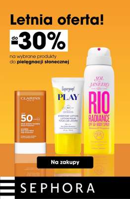 Sephora - gazetka promocyjna Do -30% na pielęgnację słoneczną od czwartku 31.07 do poniedziałku 29.09