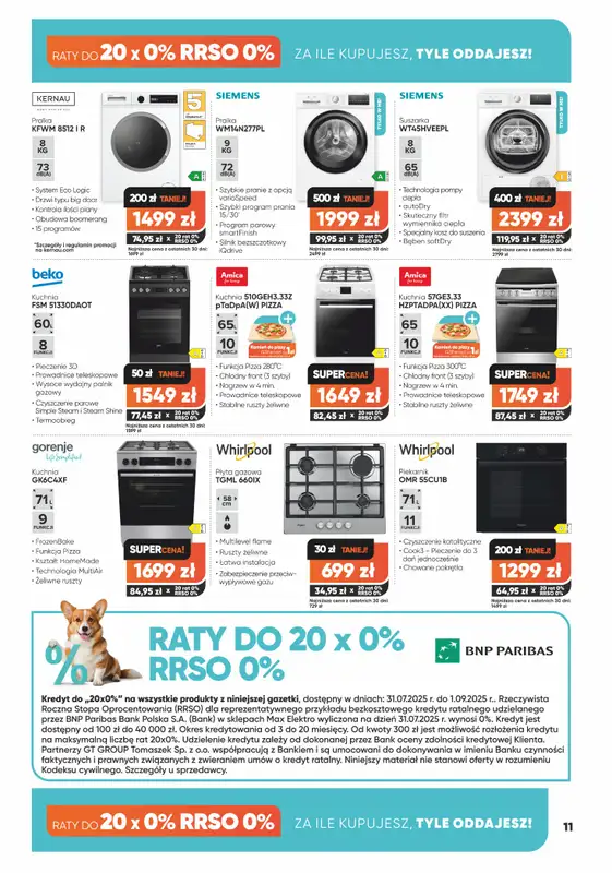 Max Elektro - gazetka promocyjna Gazetka od czwartku 31.07 do poniedziałku 01.09 - strona 11