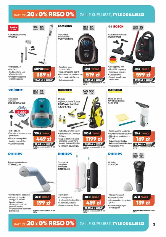 Max Elektro - gazetka promocyjna Gazetka od czwartku 31.07 do poniedziałku 01.09 - strona 3