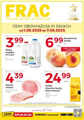 Frac - gazetka promocyjna Gazetka od piątku 01.08 do czwartku 07.08