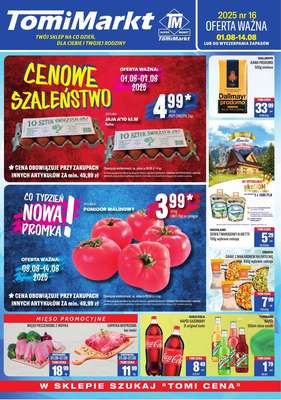 Tomi Markt - gazetka promocyjna Gazetka od piątku 01.08 do czwartku 14.08