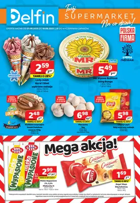 Delfin - gazetka promocyjna Gazetka od piątku 01.08 do niedzieli 10.08