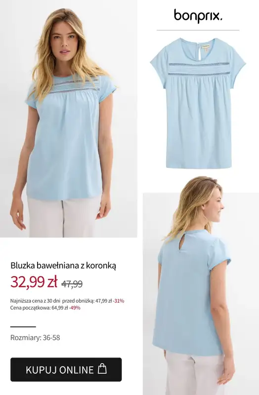 bonprix - gazetka promocyjna Wyprzedaż do 40 zł od piątku 01.08 do czwartku 07.08 - strona 12