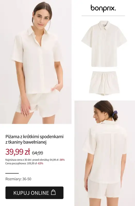 bonprix - gazetka promocyjna Wyprzedaż do 40 zł od piątku 01.08 do czwartku 07.08 - strona 15