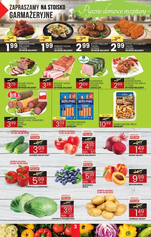 Wafelek - gazetka promocyjna Gazetka od poniedziałku 04.08 do soboty 16.08 - strona 3