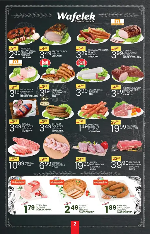 Wafelek - gazetka promocyjna Gazetka od poniedziałku 04.08 do soboty 16.08 - strona 2