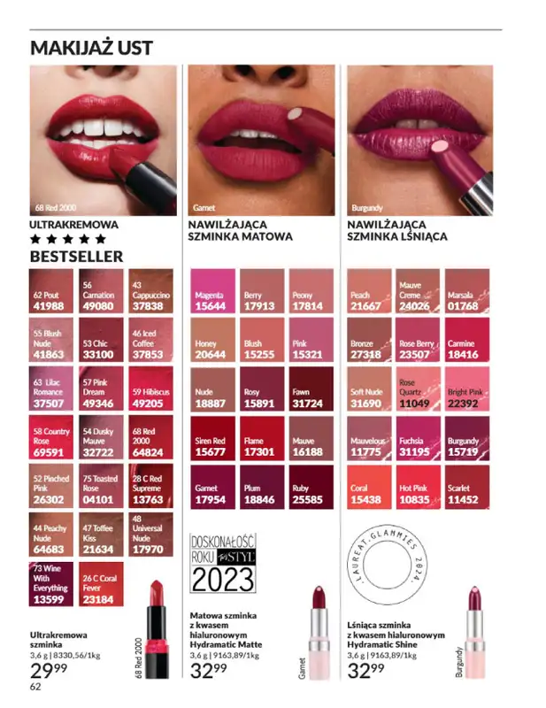 AVON - gazetka promocyjna Katalog Sierpień 2025 od piątku 01.08 do niedzieli 31.08 - strona 62