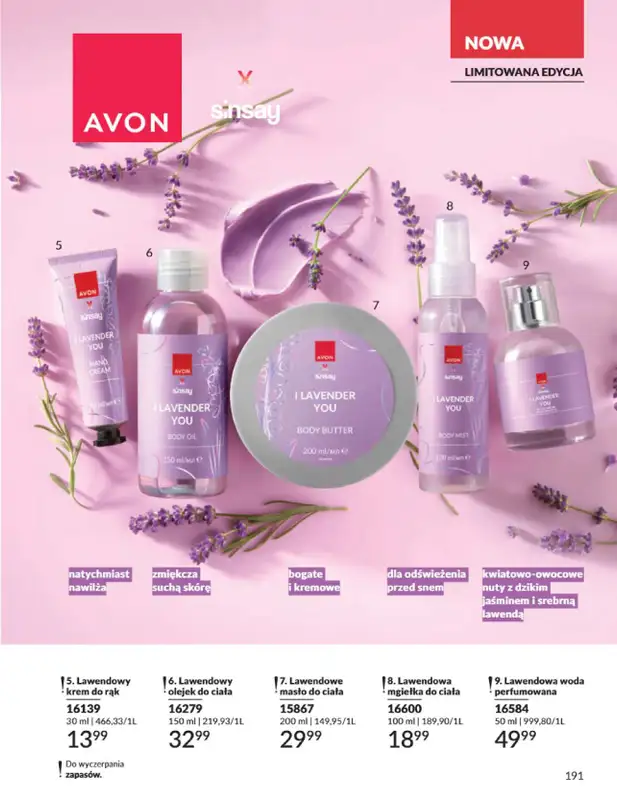 AVON - gazetka promocyjna Katalog Sierpień 2025 od piątku 01.08 do niedzieli 31.08 - strona 191